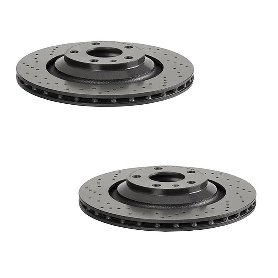 Audi Brakes Set Brembo Rotors Rear (330mm) (Xtra) 4F0615601F Brembo